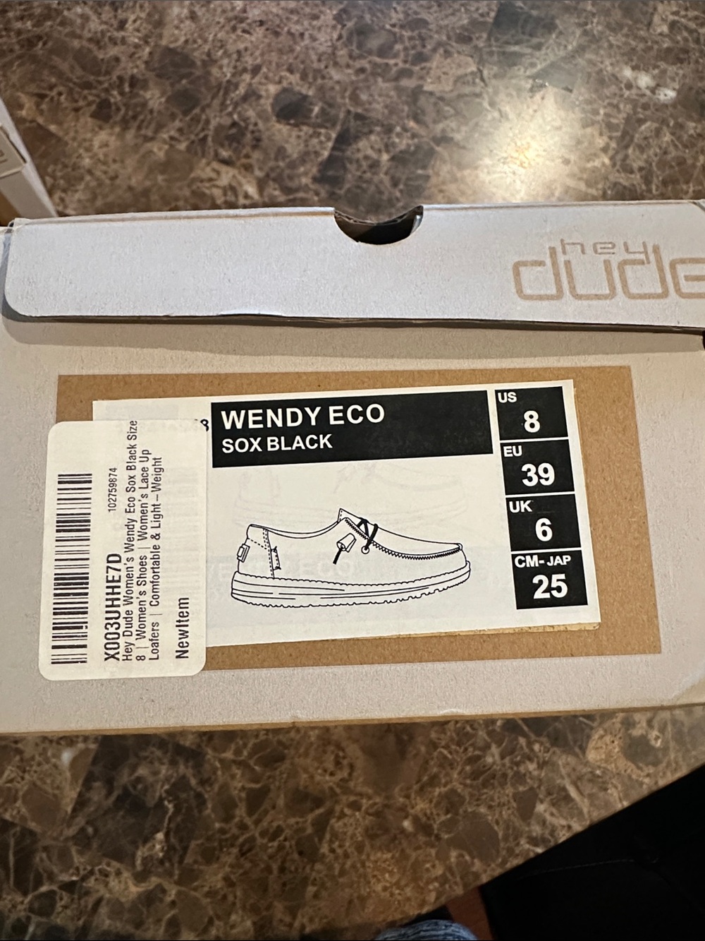 Hey Dude Women’s Wendy Echo Sox Black NWT - Picture 5 of 5